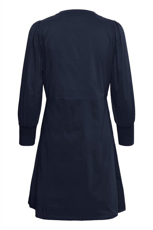 Culture Kiea Antoinett Rib Dress  Blue Iris