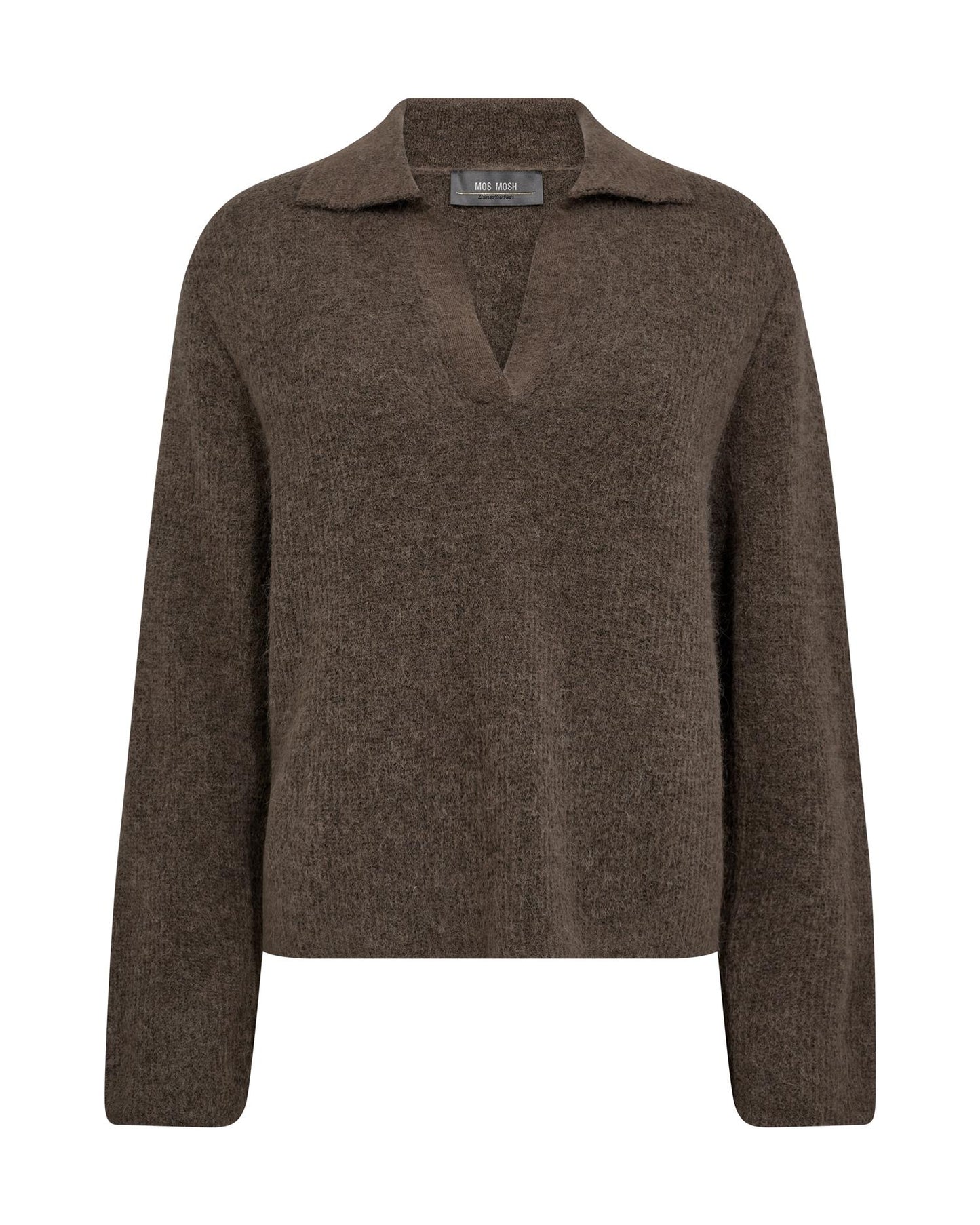 Mos Mosh Thora Aidy Polo Knit Falcon