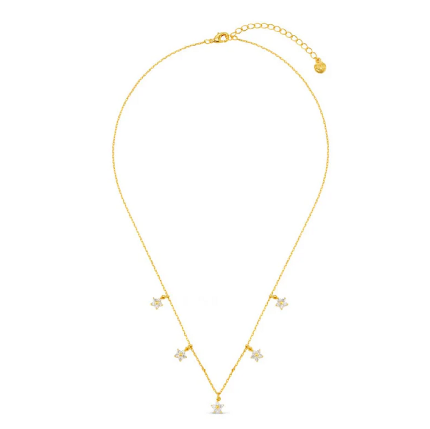 Orelia Crystal Flower Multi Gold