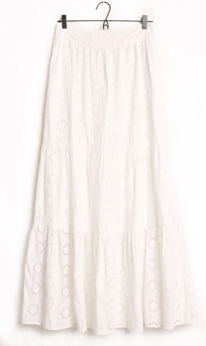 Lykelly Katrine Skirt White