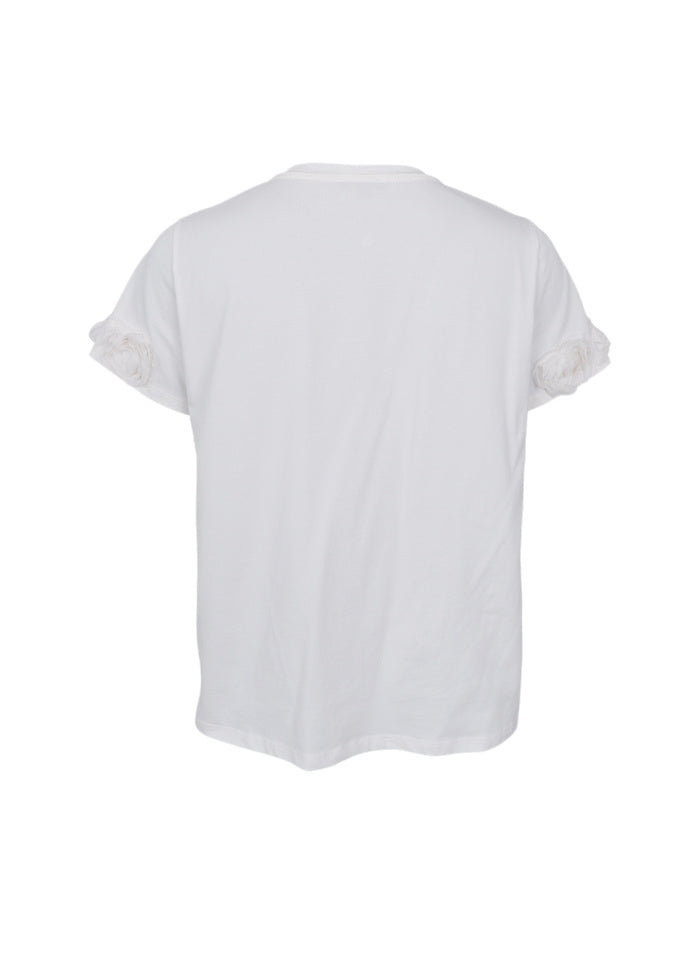 Black Colour BC May Flowerpatch tee white