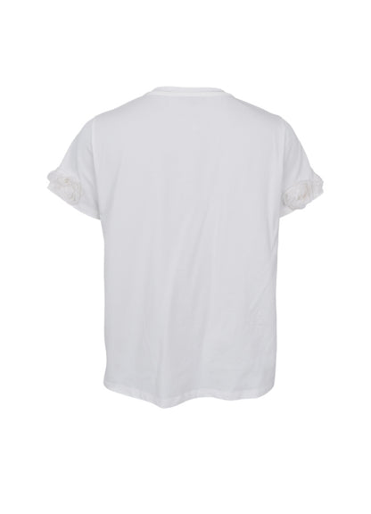 Black Colour BC May Flowerpatch tee white