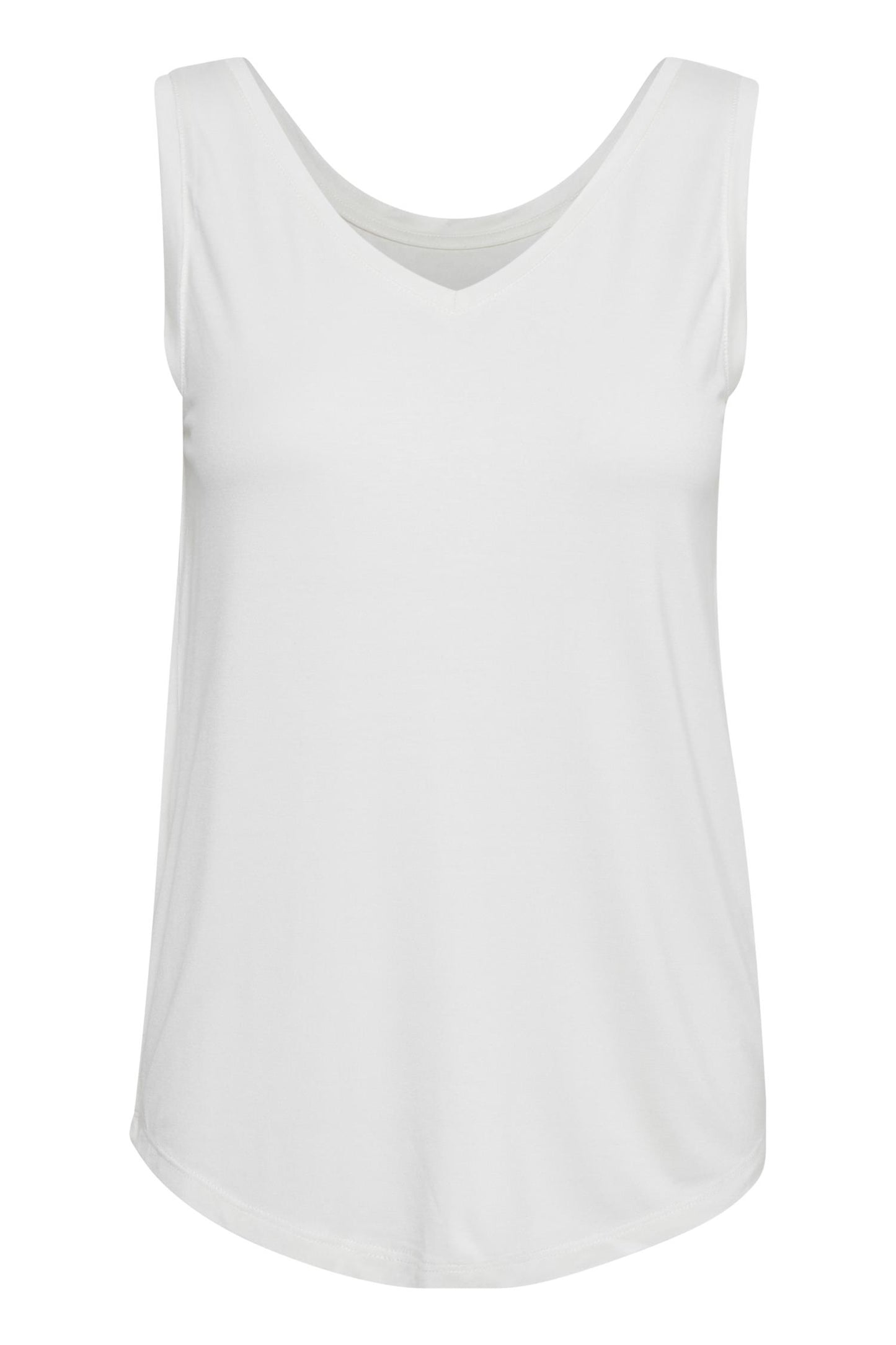 Culture Poppy VO-neck Tank Top Spring Gardenia