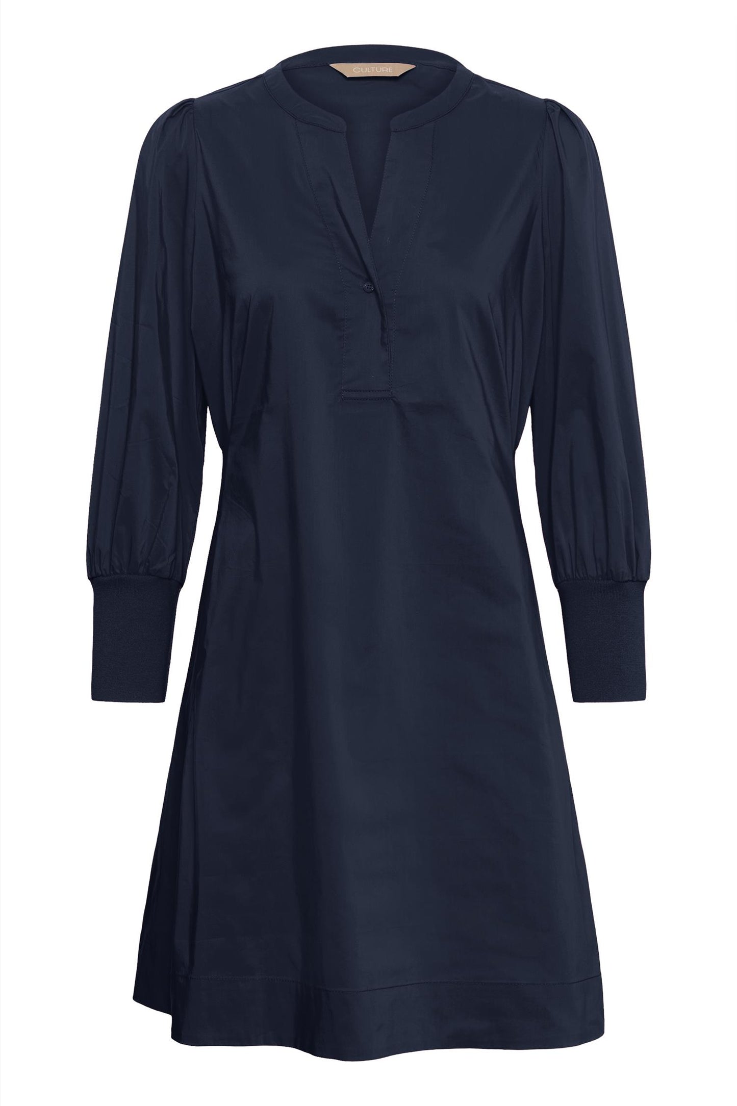 Culture Kiea Antoinett Rib Dress  Blue Iris