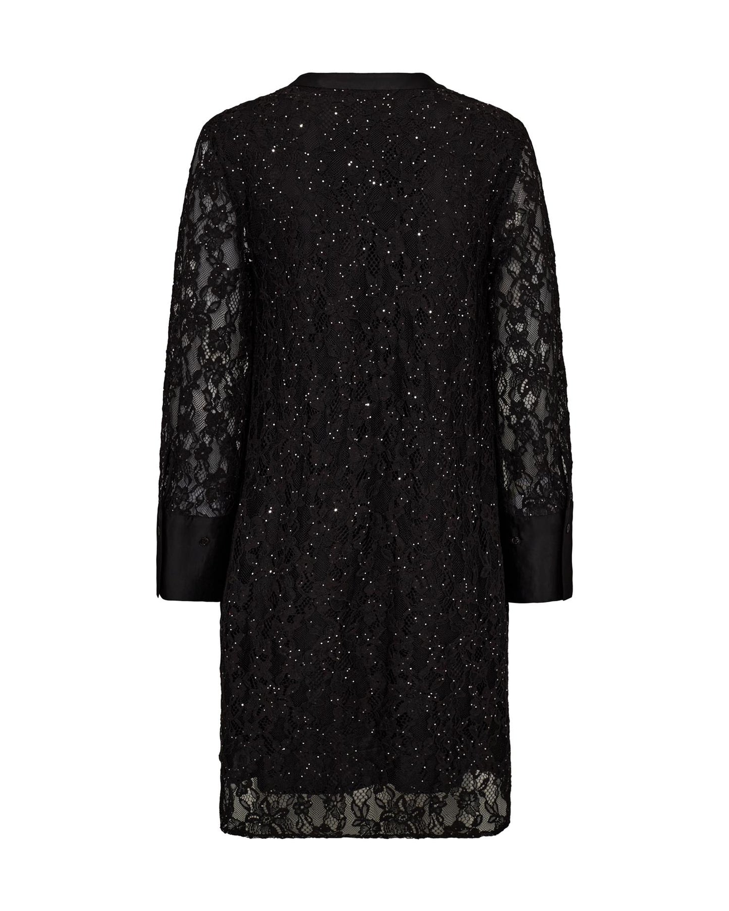Mos Mosh Yeni Lace Sequin Dress Black