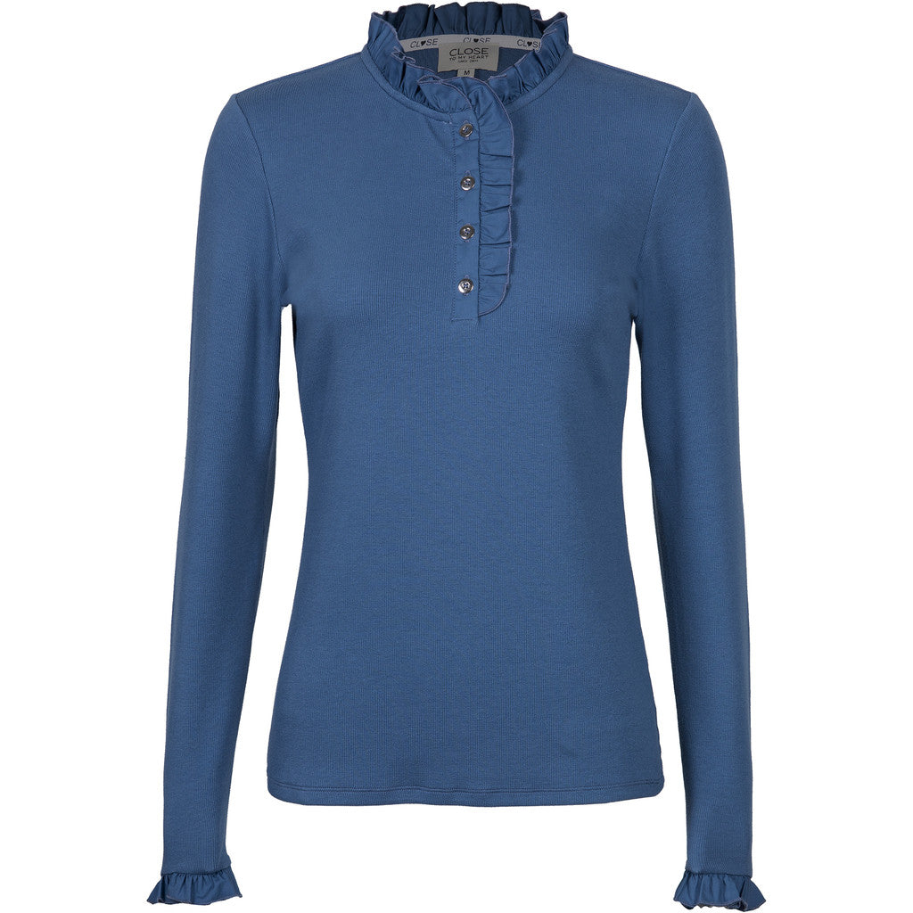 Close to my Heart Flory T-shirt Garnet Washed blue