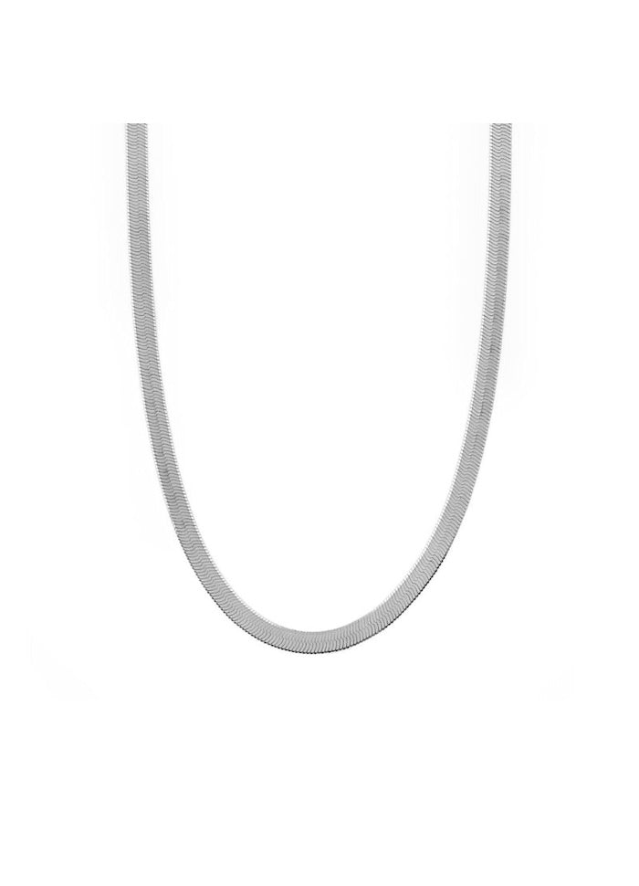 Orelia Snake Necklace Silver