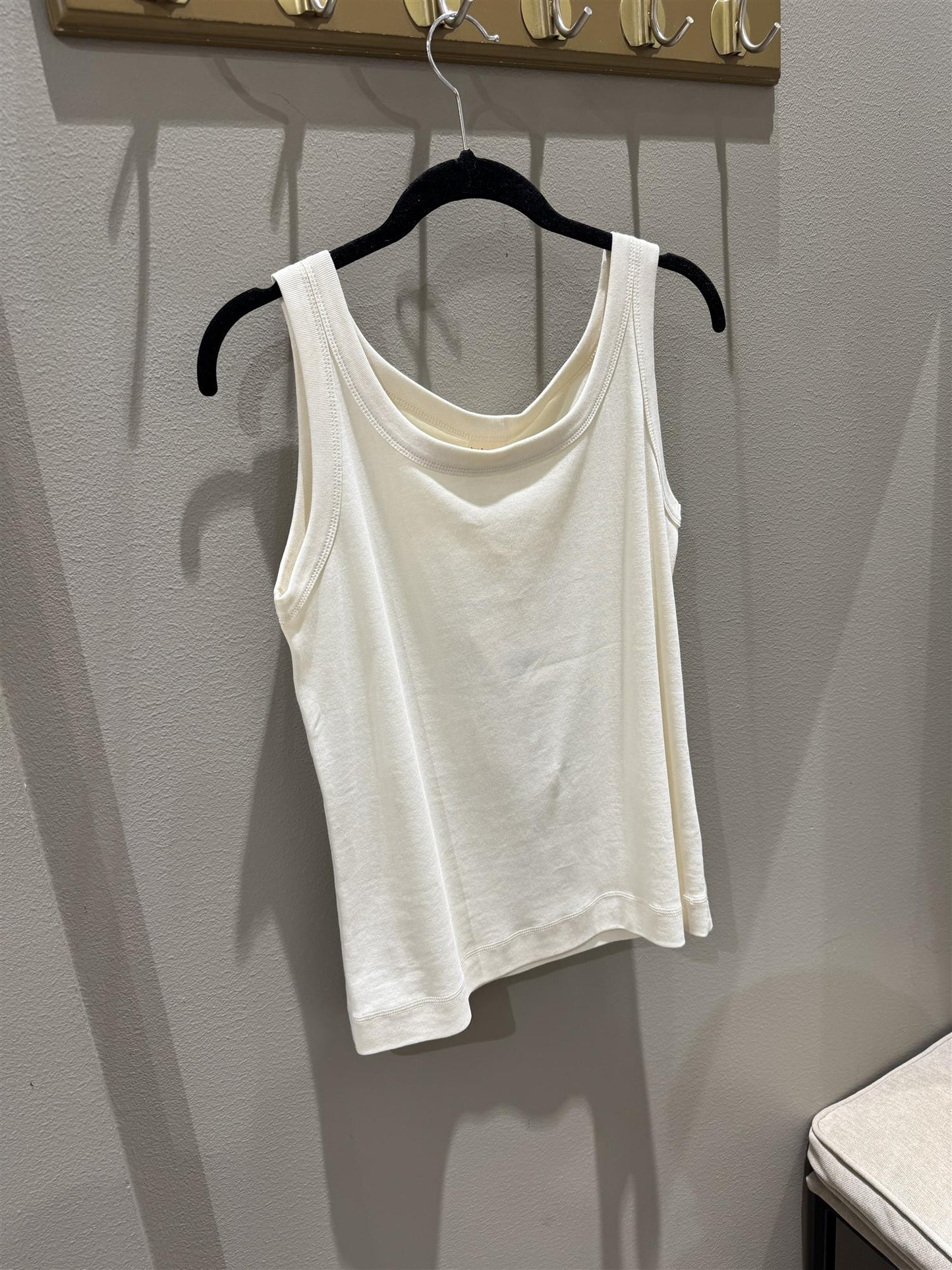By Basics Tank Top Raw White