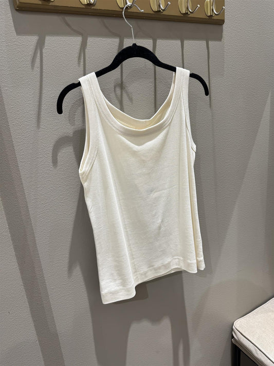 By Basics Tank Top Raw White