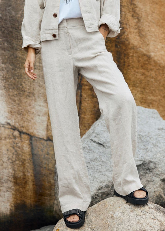 Katrin Uri Cape Town Linen Trouser Natural Linen