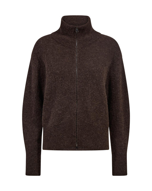Mos Mosh Thora Knit Zip Cardigan Delicioso