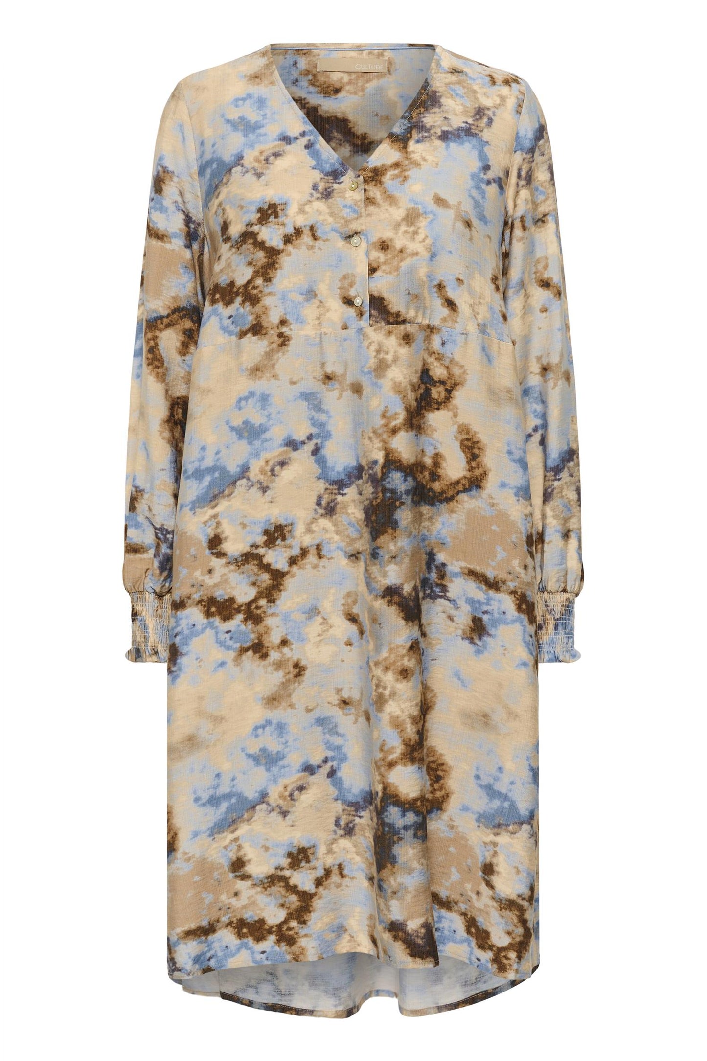 Culture Hizzy Greece Short Dress Brown/Blue