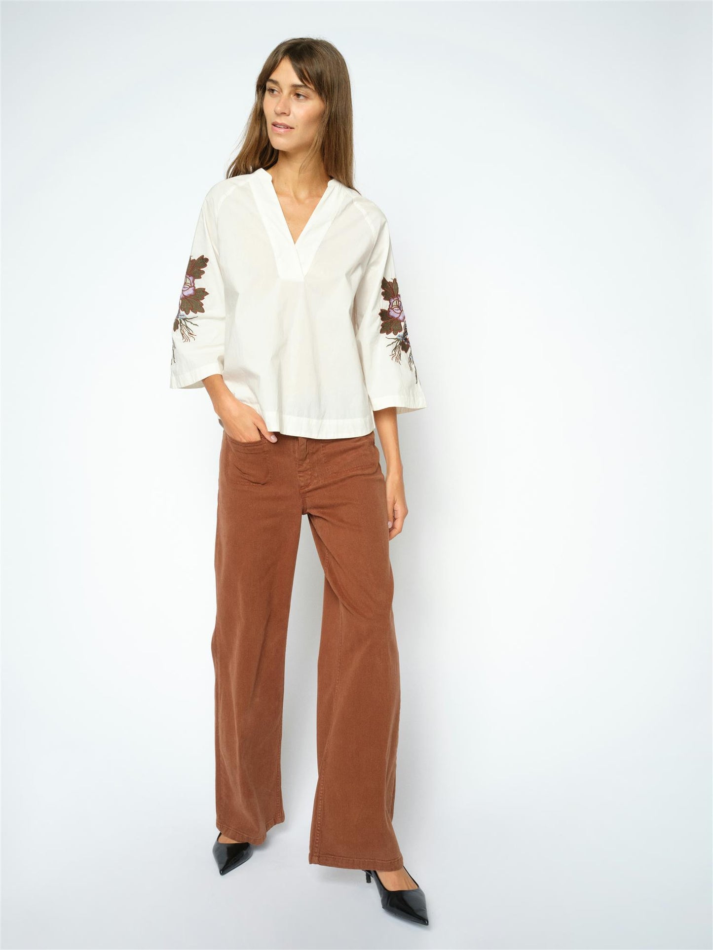 Mos Mosh Soey Marbido Pant Downtown Brown