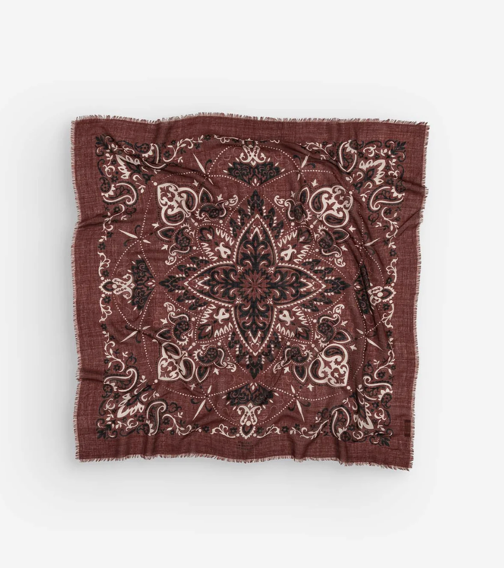 Maison Lecomte Flament Scarf Bandana Chocolate