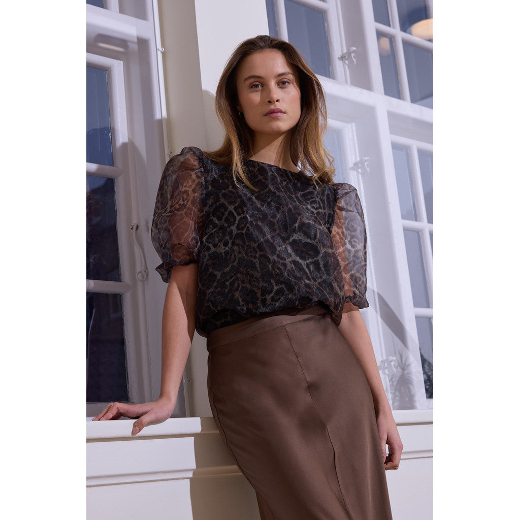 Rue de Femme Tallulah Blouse Brown Sugar