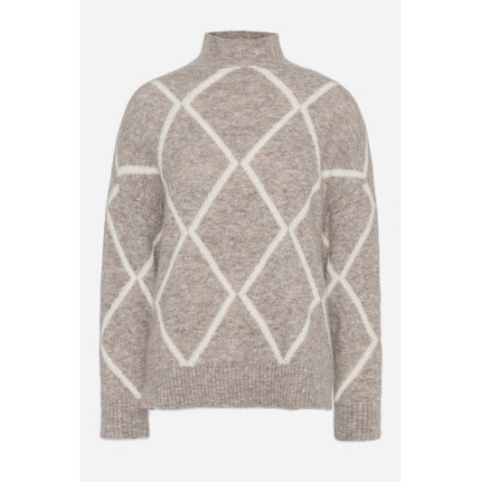 Rah Oslo Elly Check Sweater Breccia