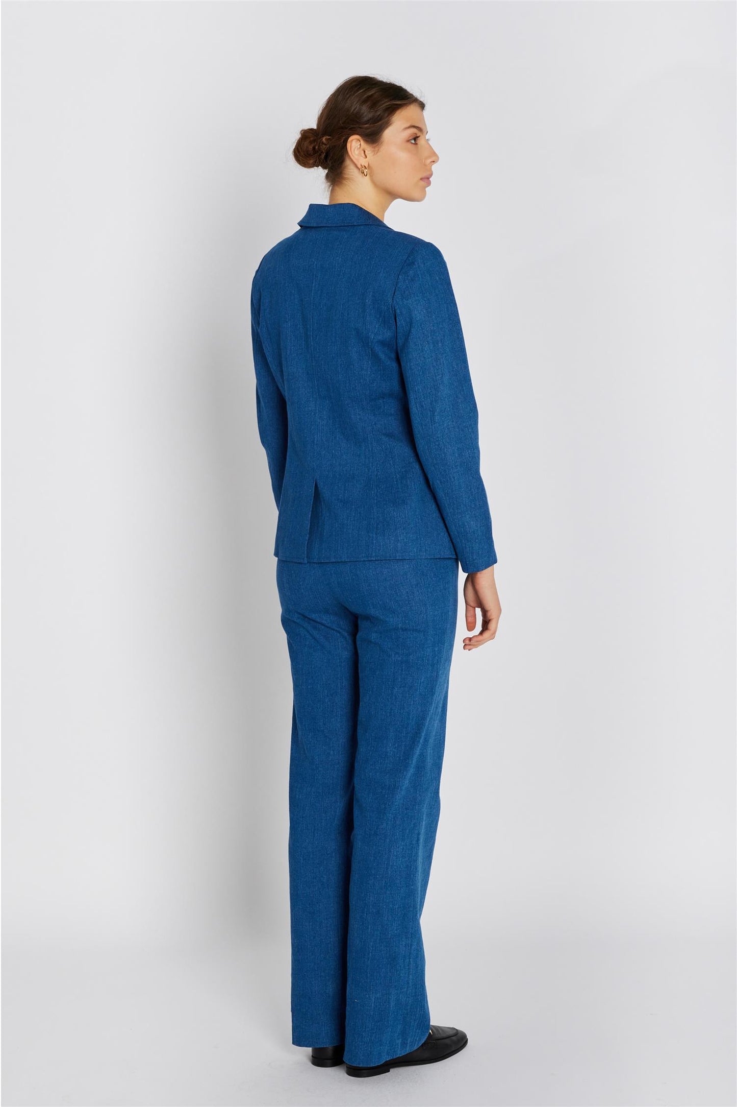 Rue de Femme Olana Wide Denim Pants Light Blue