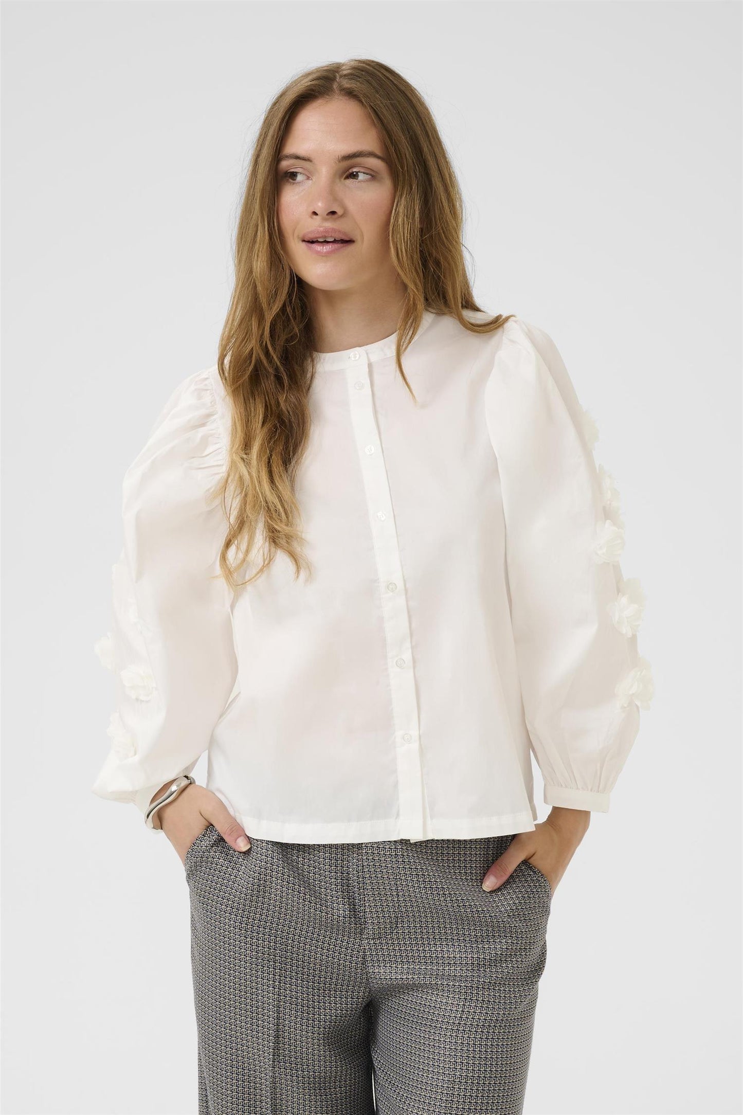 Culture Elna Antoinett Shirt Spring Gardenia