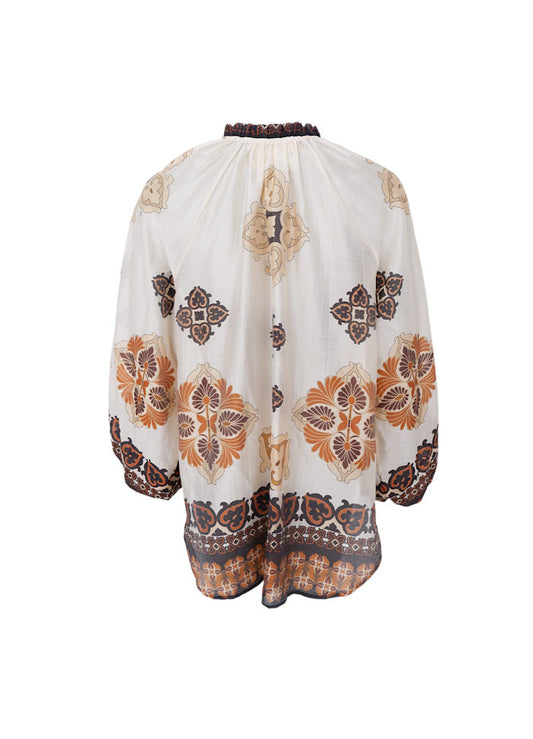 Black Colour Hayley Blouse Creme
