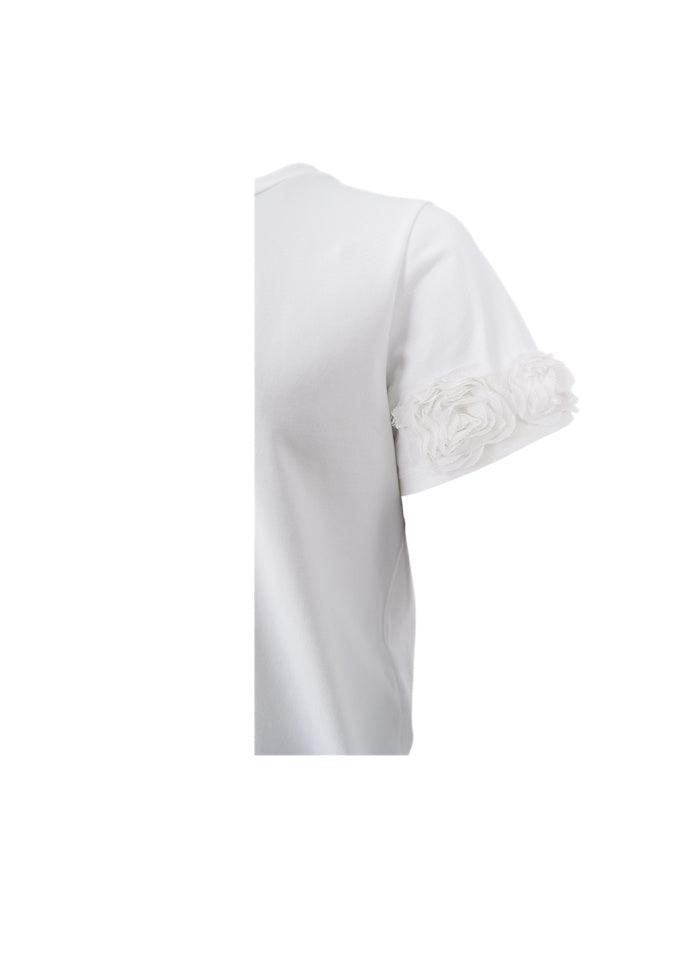 Black Colour BC May Flowerpatch tee white