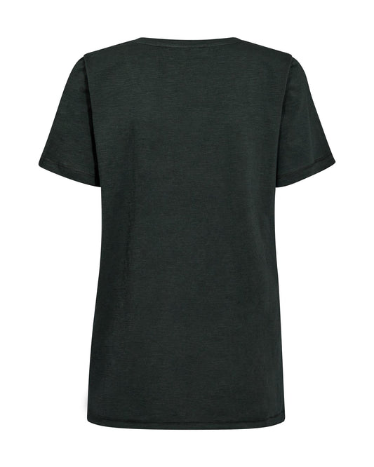 Mos Mosh Nadine O-SS Deco Tee Fudge