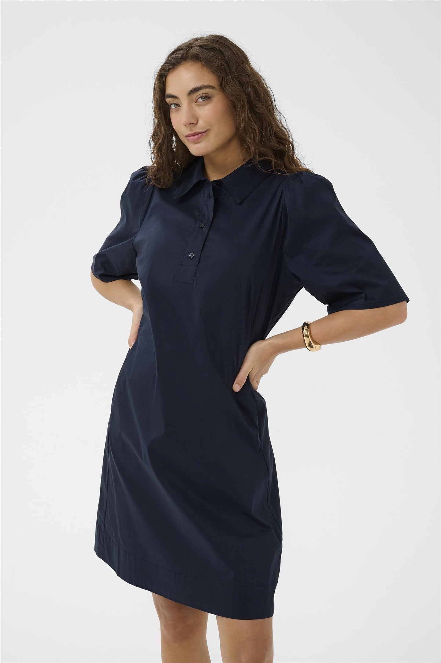 Culture Malue Antoinett Short Dress Blue Iris
