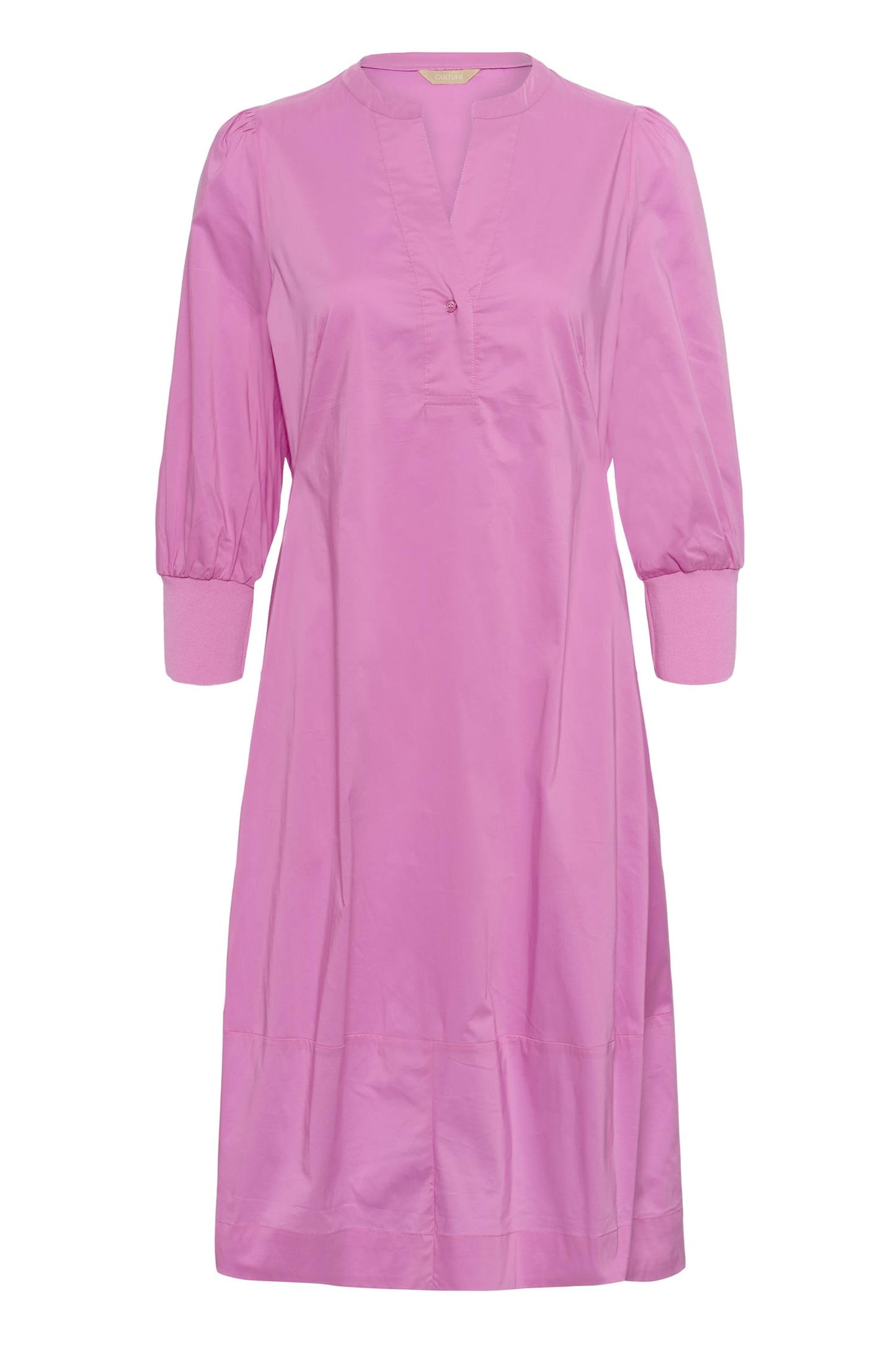 Culture Antoinett 3/4 Sleeve Dress Fuchsia Pink