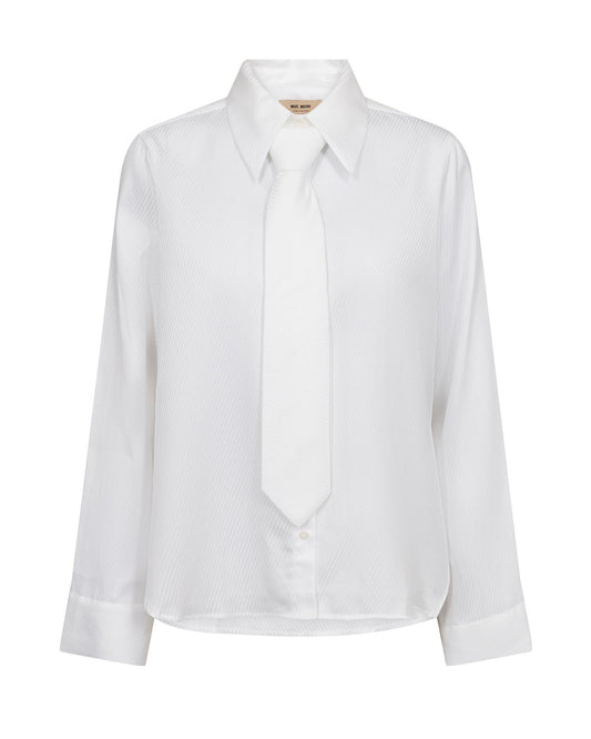 Mos Mosh Ayen Stripe Shirt White