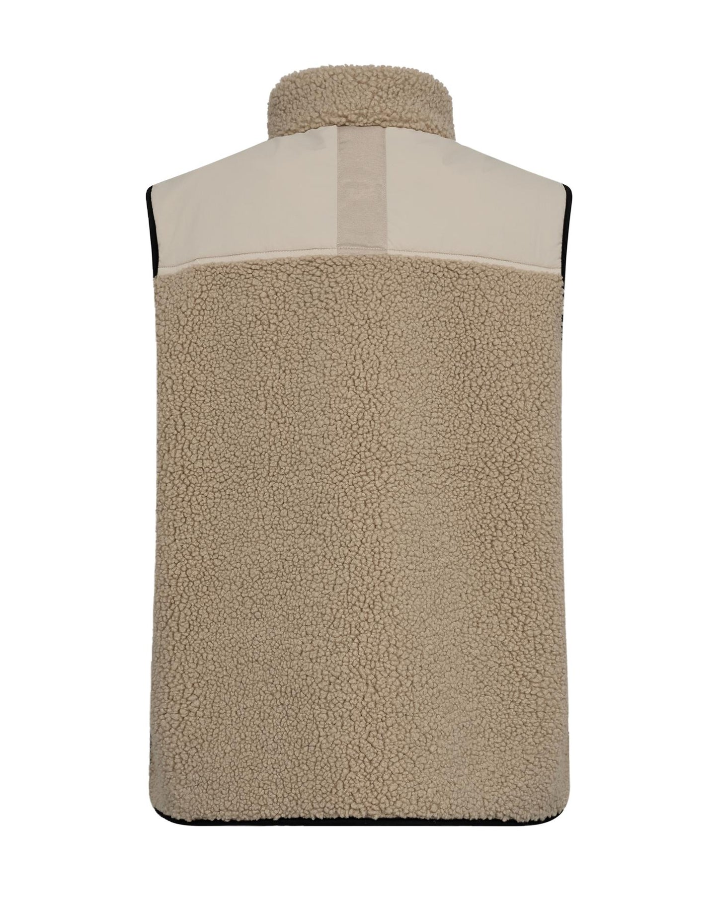 Mos Mosh Rowe Eli Teddy Vest Feather Gray