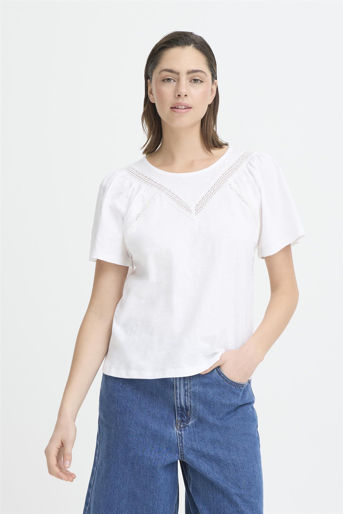Pulz Bianca Wing T-shirt White