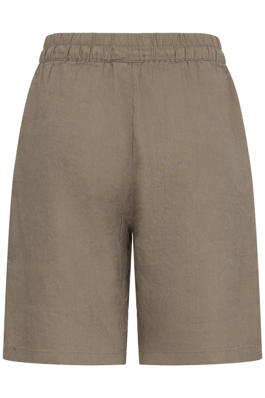 Pulz Luca Shorts Wide Leg Walnut