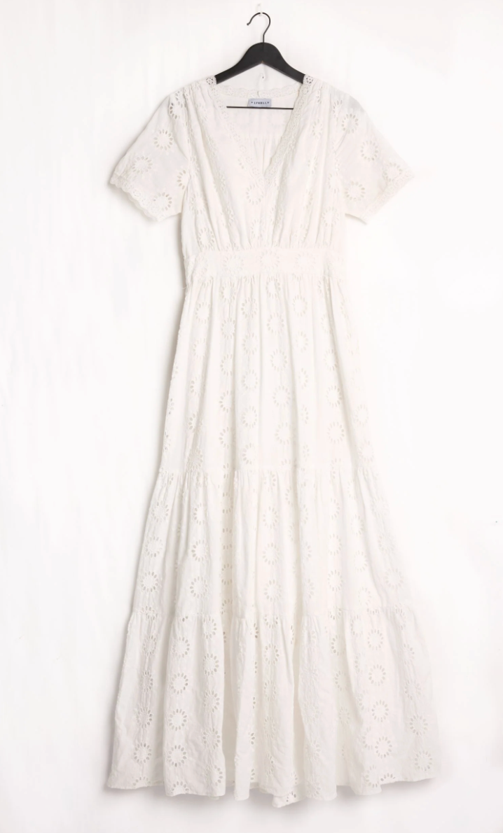Lykelly Katrine Dress White