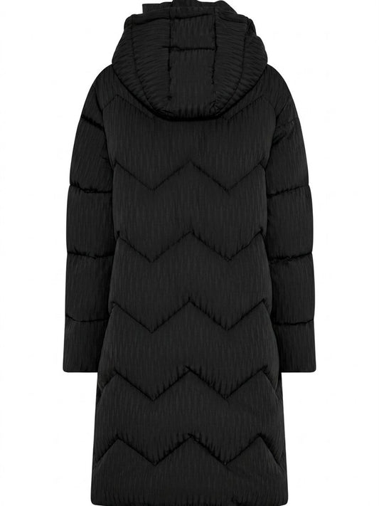 Cero & Etage Quilt Coat Black