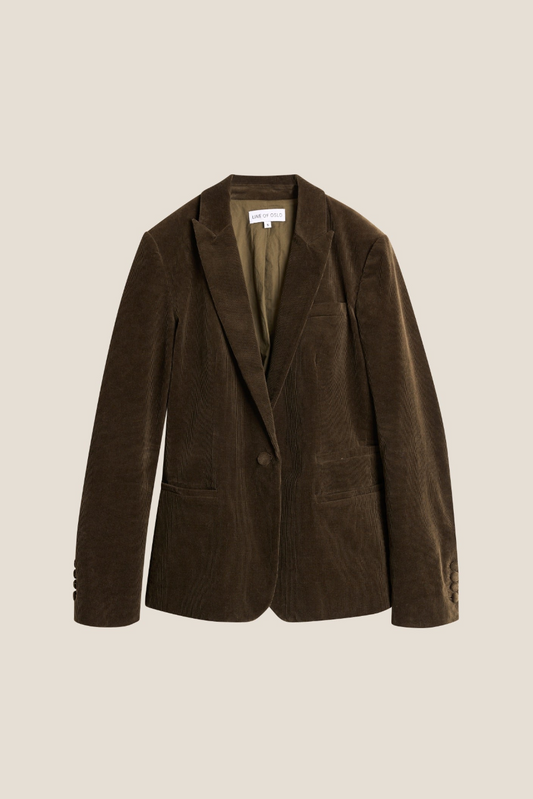 Line of Oslo Nico Cord Blazer Brown