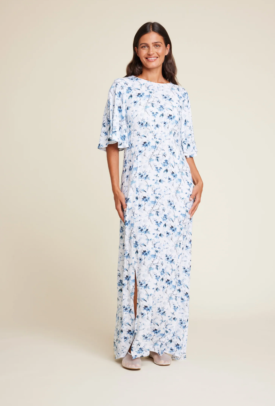 Line of Oslo Miller Flower Dress Blue