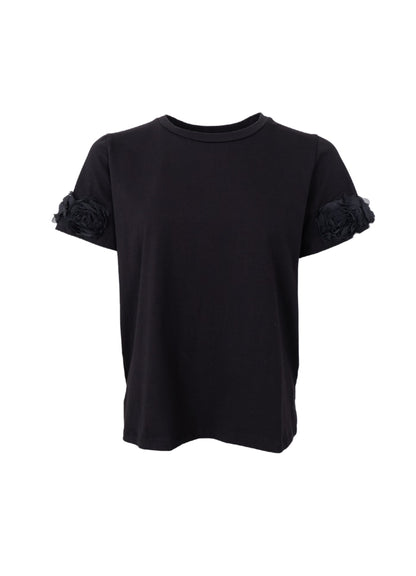 Black Colour BC May Flowerpatch tee black