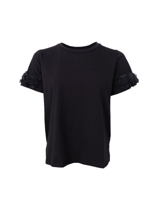 Black Colour BC May Flowerpatch tee black