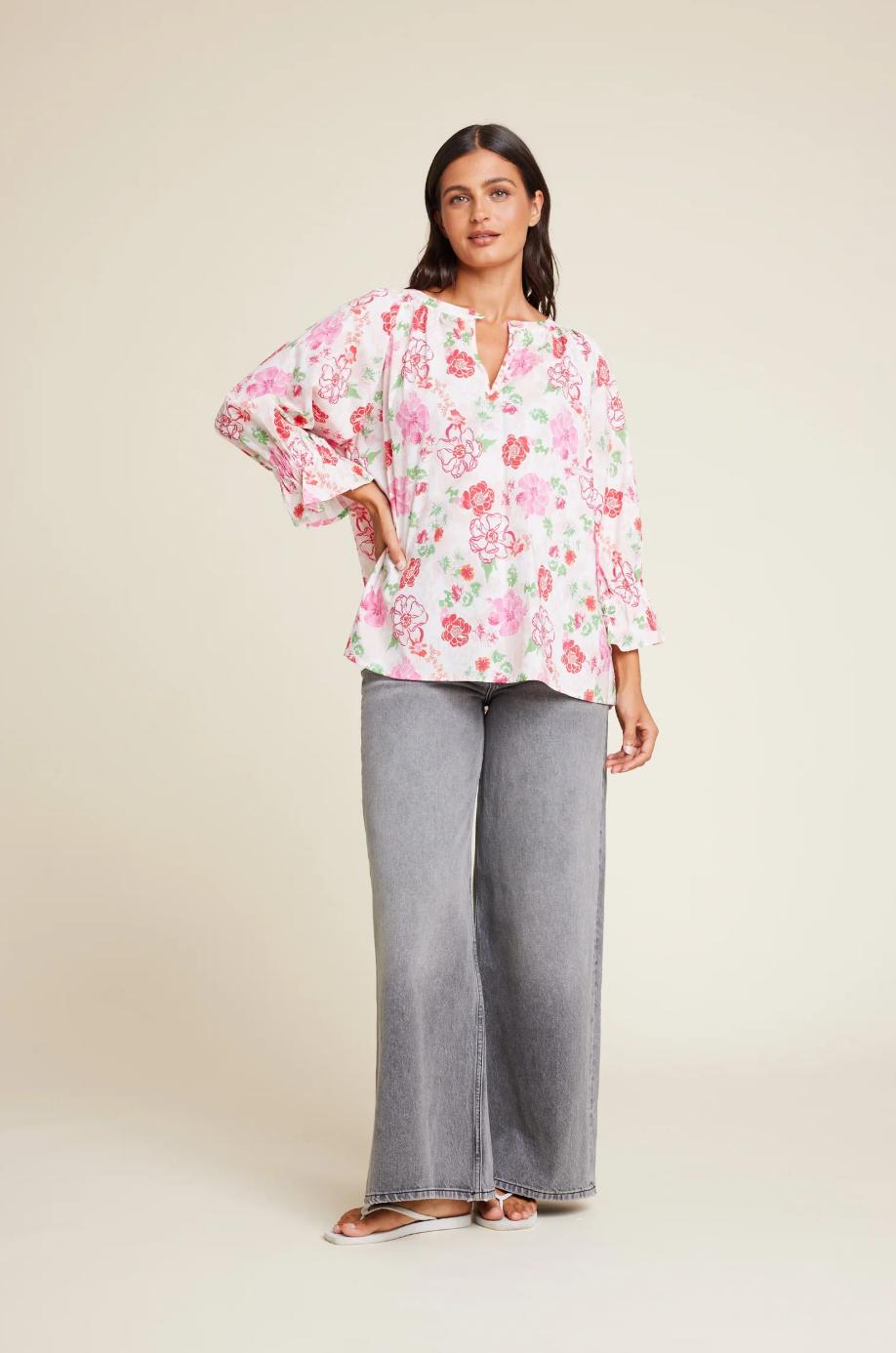 Line of Oslo Ladd Flower Top Pink