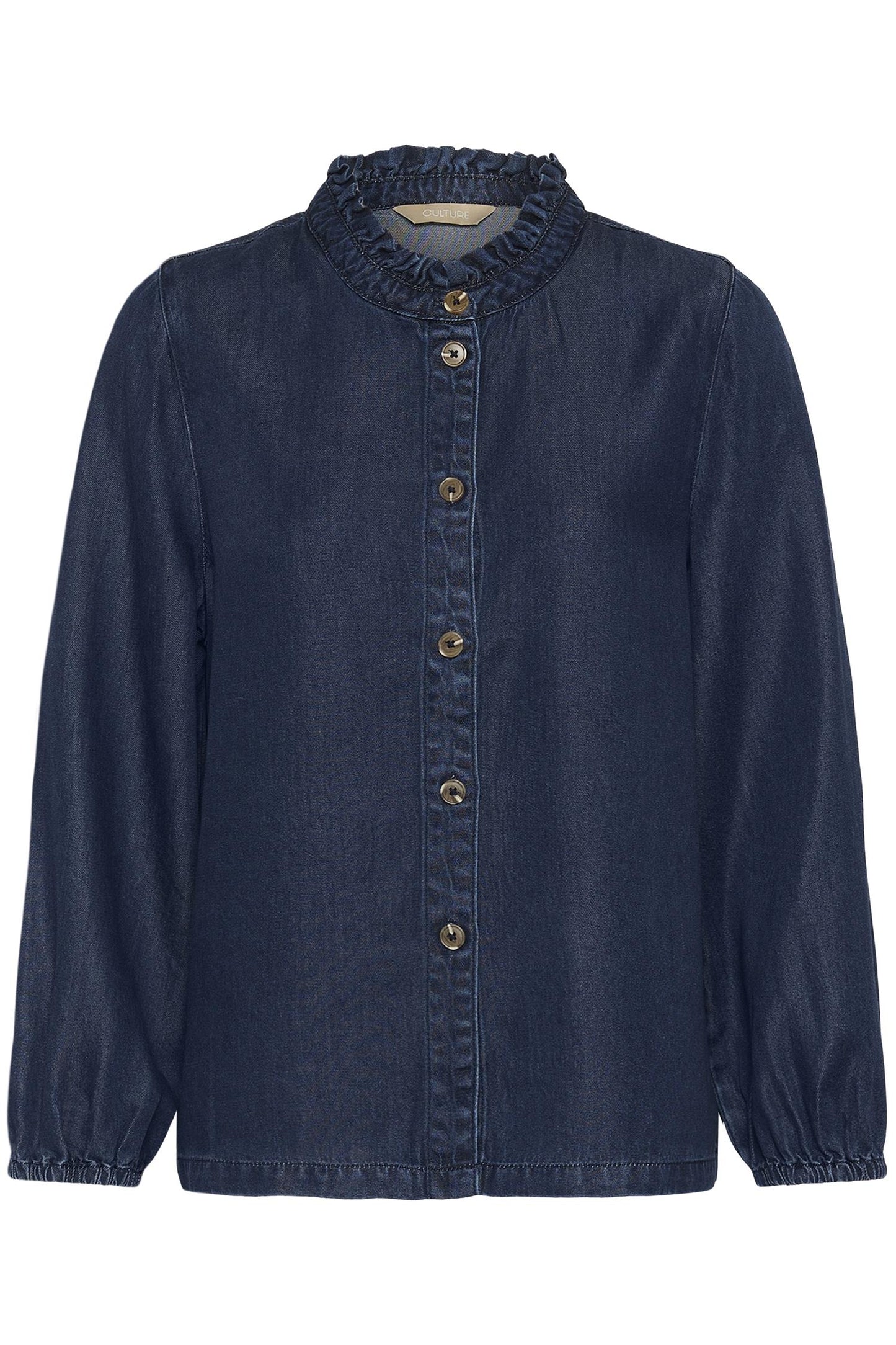 Culture Ilsa Shirt Dark Blue Wash