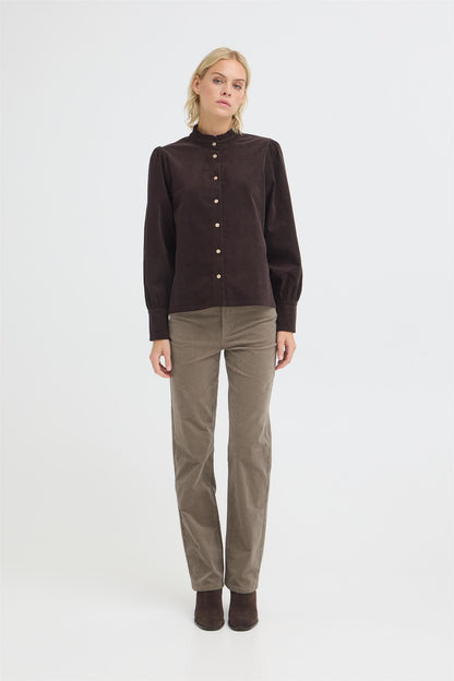 Pulz Sally Pant Straigt Leg Walnut
