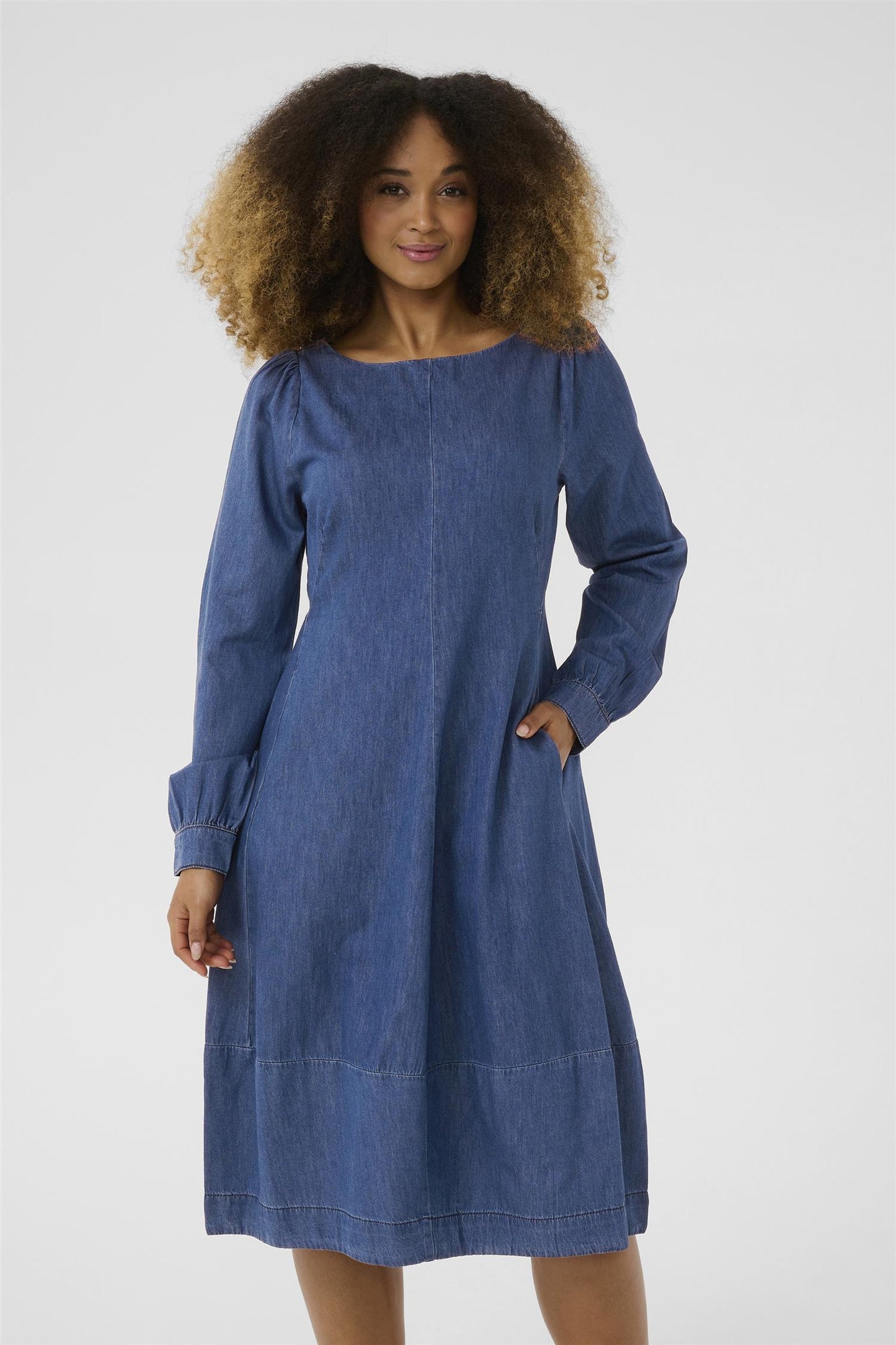 Culture Arpa Antoinett Dress Dark Blue Wash