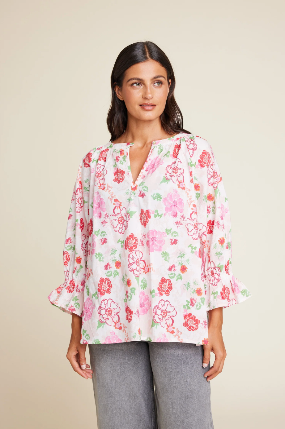 Line of Oslo Ladd Flower Top Pink