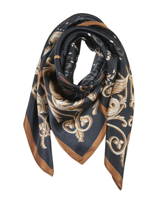 Ane Mone Lola Silk Scarf Black