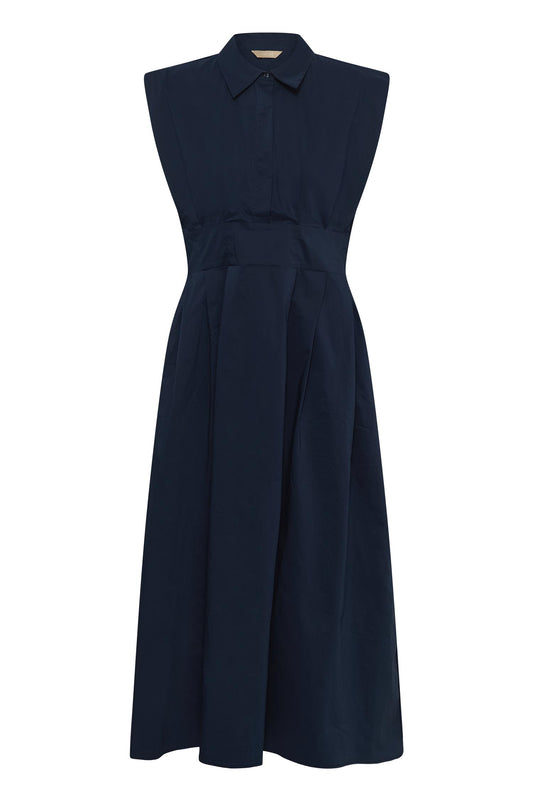 Culture Malue Antoinett Long Dress Blue Iris