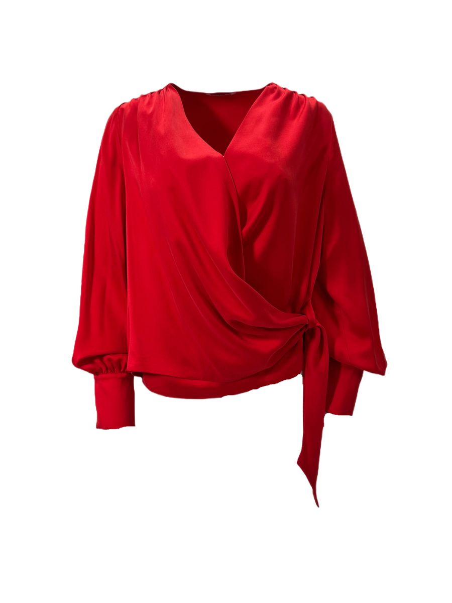 Amuse by Veslemøy Anais Silkebluse Red