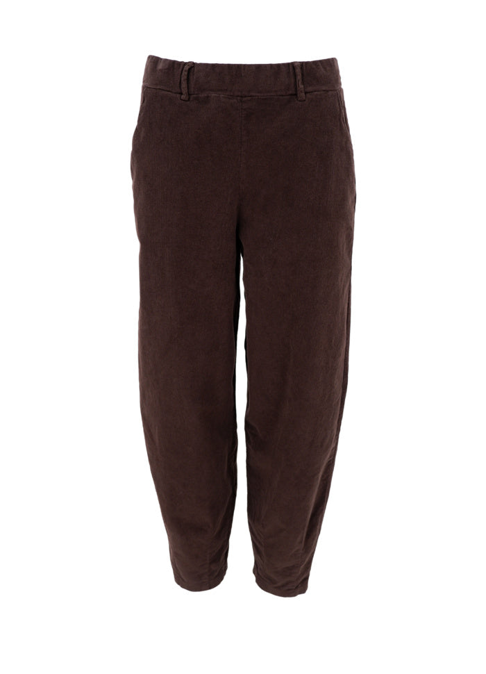 Black Colour Memphis Barrel Pant Coffee