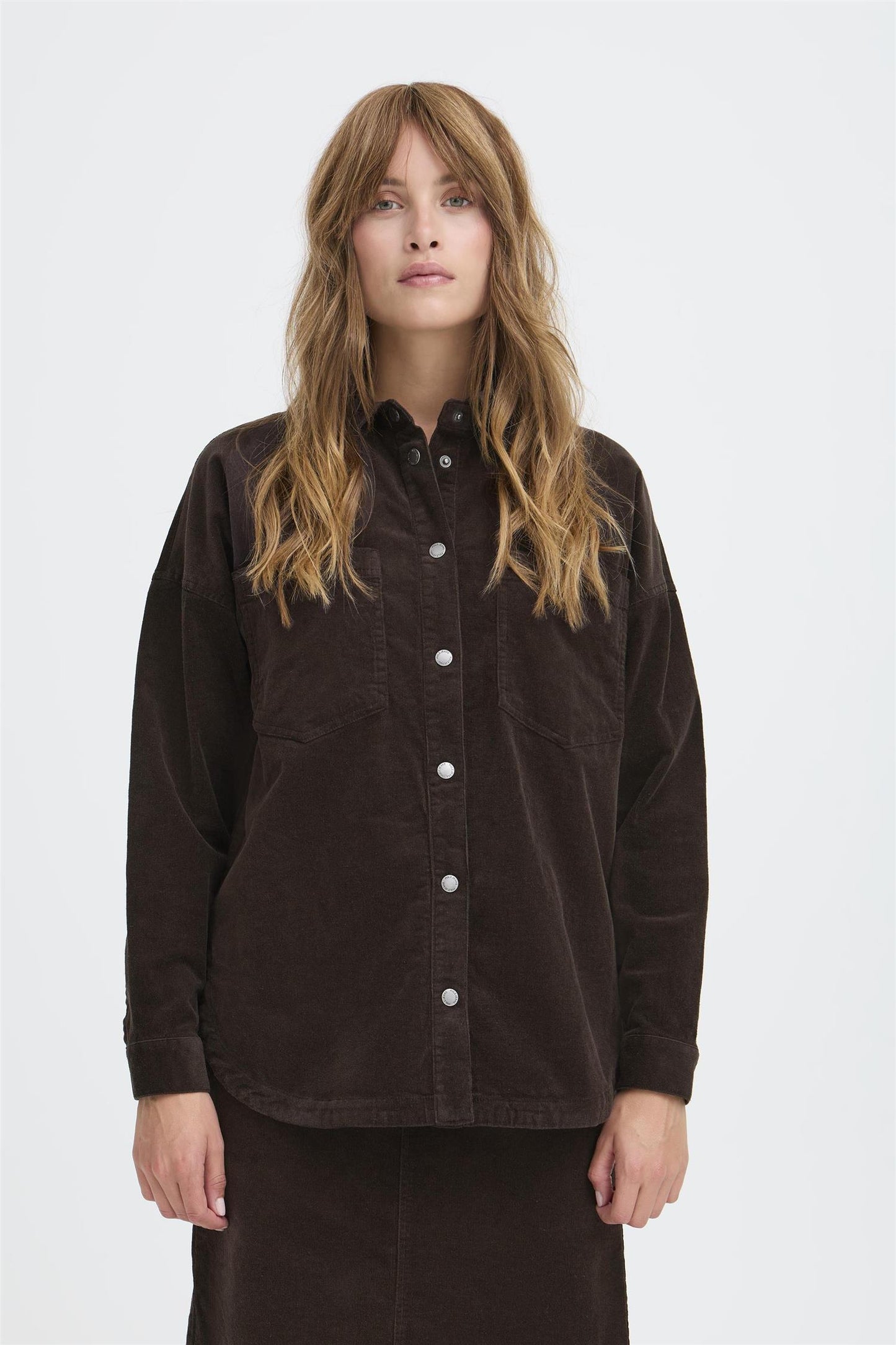 Pulz Sally LS Shirt Espresso