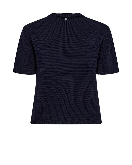 Mos Mosh Arin SS Cotton Knit Maritim Blue