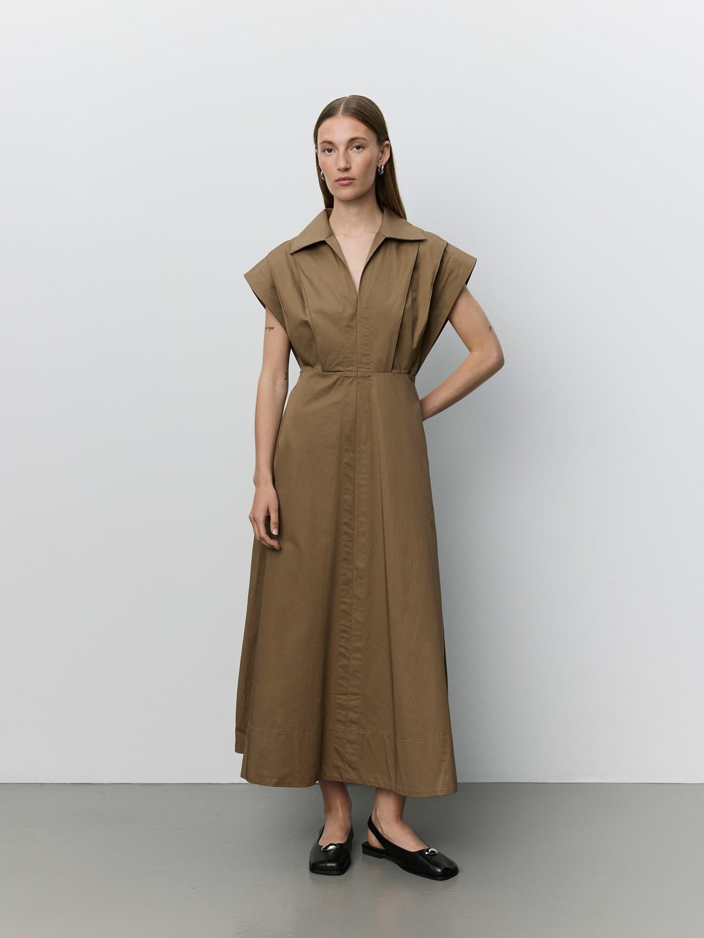 Sofie Schnoor Minera Long Dress Middle Brown