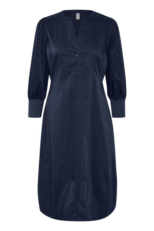 Culture Antoinett 3/4 Sleeve Dress Blue Iris